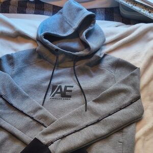 American Eagle Outfitters Light Gray Hoodie for Men